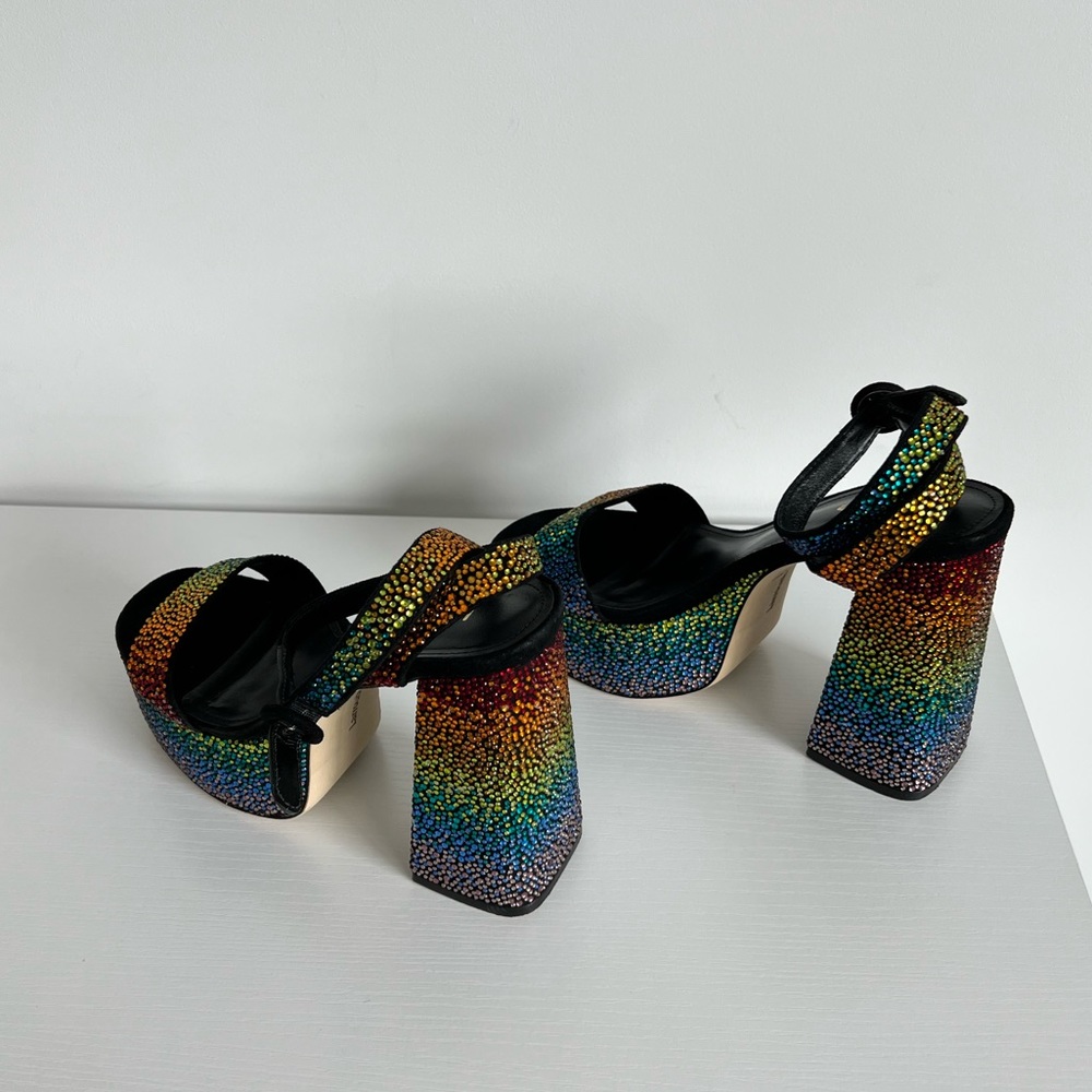 Larroude Multicolor Sparkle Platform Sandals - image 7